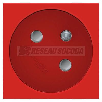  Prise 2P+T FR 45� rapide Rouge 