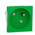  Prise 2P+T FR 45� rapide Vert 