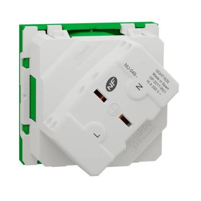  Prise 2P+T FR 45� rapide Vert 
