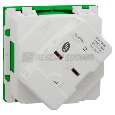  Prise 2P+T FR 45� rapide Vert 
