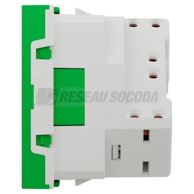  Prise 2P+T FR 45� rapide Vert 