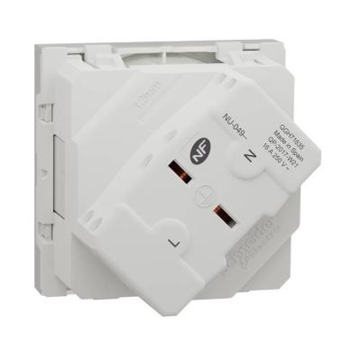  Prise 2P+T FR 45� rapide Blanc 