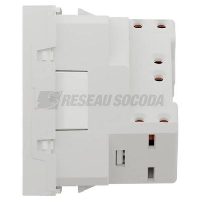  Prise 2P+T FR 45� rapide Blanc 