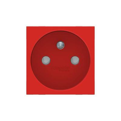  Prise 2P+T FR 90� rapide Rouge 