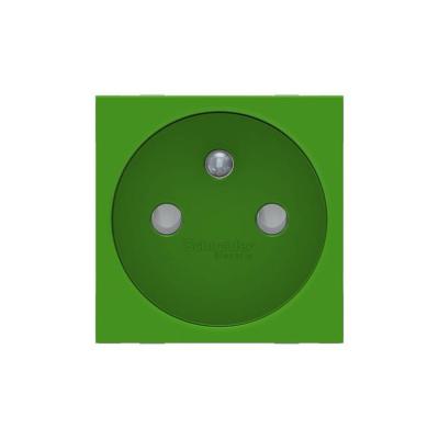  Prise 2P+T FR 90� rapide Vert 