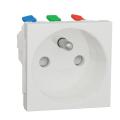  Prise 2P+T FR 90� rapide Blanc 