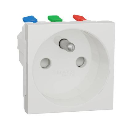  Prise 2P+T FR 90� rapide Blanc 