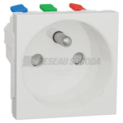  Prise 2P+T FR 90� rapide Blanc 