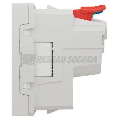  Prise 2P+T FR 90� rapide Blanc 