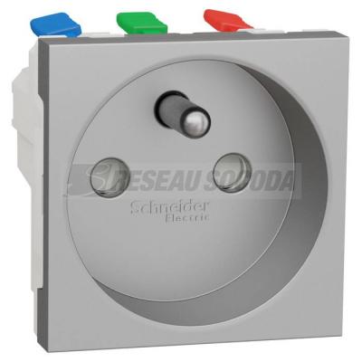  Prise 2P+T FR 90� rapide Alu 
