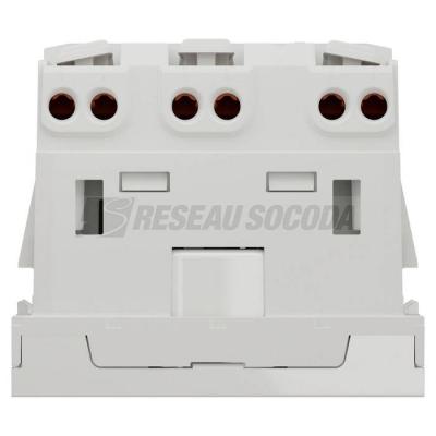  Prise 2x 2P+T FR 45� rap Blanc 