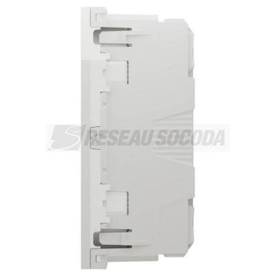  Prise 2x 2P+T FR 45� rap Blanc 