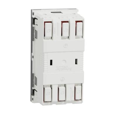  Prise 2x2P+T FR 45� rapide Alu 
