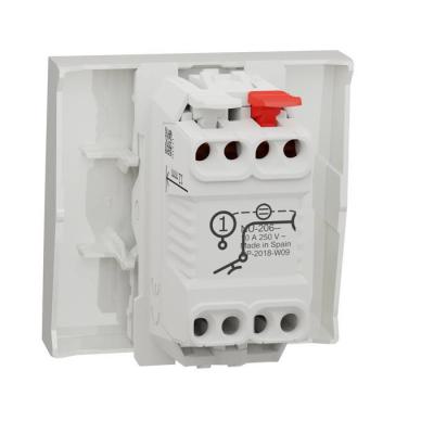  Poussoir lum local 10A 2m Blan 