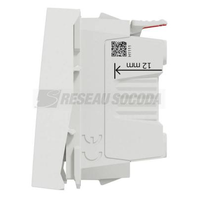  Bouton-pous NO 10A rap 2m Blan 
