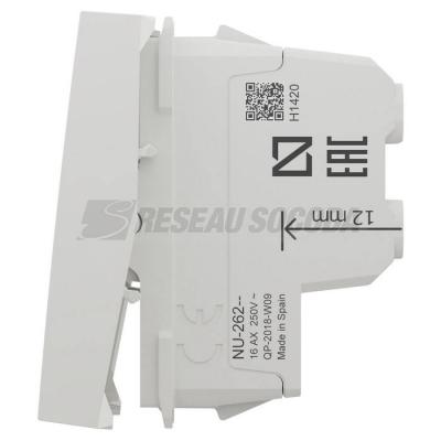  Inter bipolaire 16A 2m Blanc 