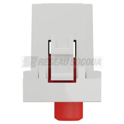  Prise RCA triple 1m Blanc 