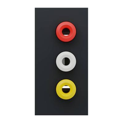 Prise RCA triple 1m Anth 
