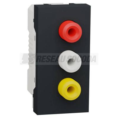  Prise RCA triple 1m Anth 