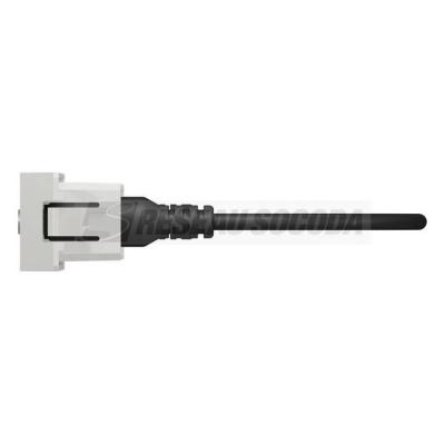  Prise mini jack 3,5 mm 1m Blan 