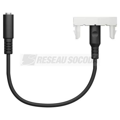  Prise mini jack 3,5 mm 1m Blan 