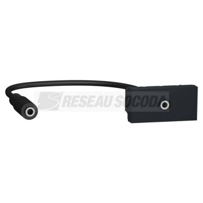  Prise mini jack 3,5 mm 1m Anth 