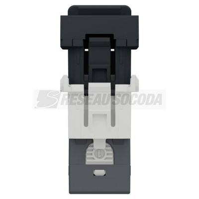  Prise RJ45 x1 cat6FTP 1m Anth 