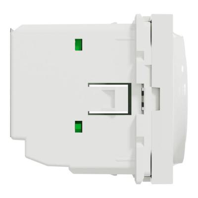  Thermostat chauf/clim 8A Blanc 