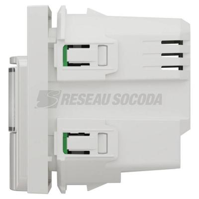  D�tecteur mouv + pous Blanc 
