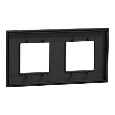  Unica D plaq anth/argent 2P 