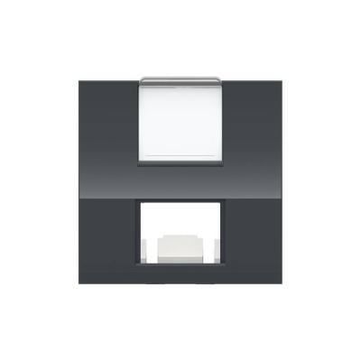  Prise 1 RJ45 S-One inc 2m Anth 