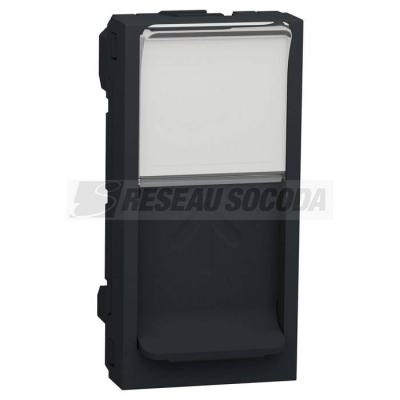  Prise 1 RJ45 S-One 1m Anth 