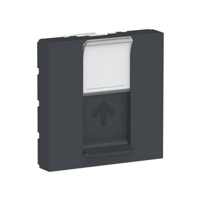  Prise 1 RJ45 S-One 2m Anth 