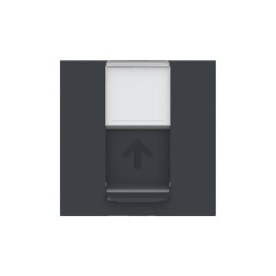  Prise 1 RJ45 S-One 2m Anth 