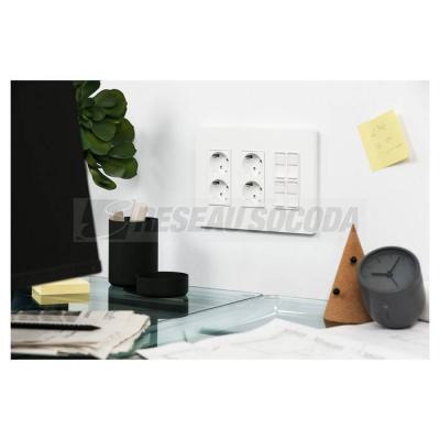 Prise 2 RJ45 S-One 2m Blanc 