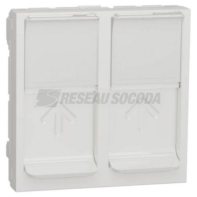  Prise 2 RJ45 S-One 2m Blanc 