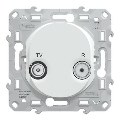  Prise TV-R Blanc 