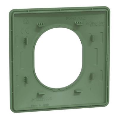  Plaque 1 poste Vert F 