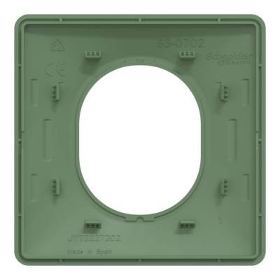  Plaque 1 poste Vert F 