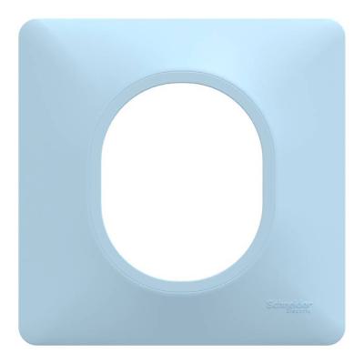  Plaque 1 poste Bleu A 