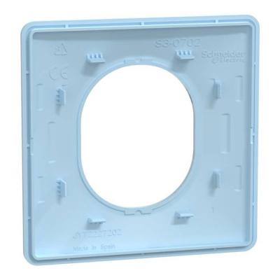  Plaque 1 poste Bleu A 