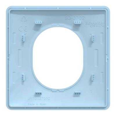  Plaque 1 poste Bleu A 