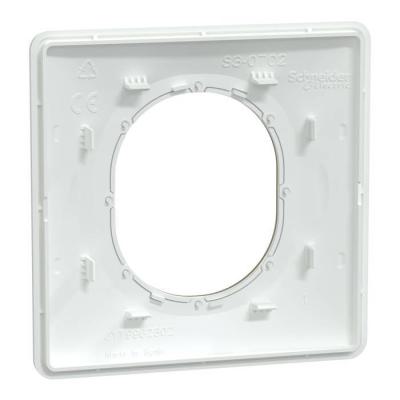  Plaque 1 poste Blanc Laiton 