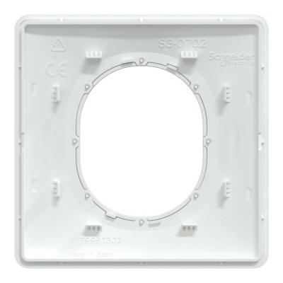 Plaque 1 poste Blanc Laiton 