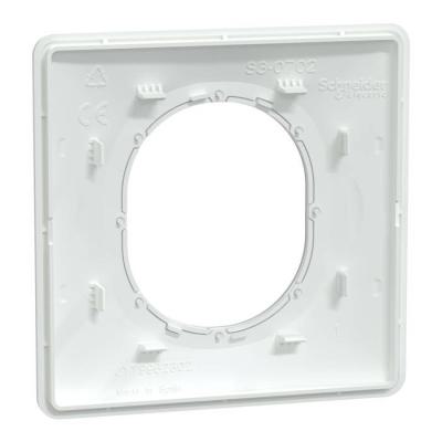  Plaque 1 poste Blanc Argent C 