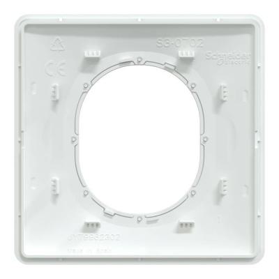  Plaque 1 poste Blanc Argent C 