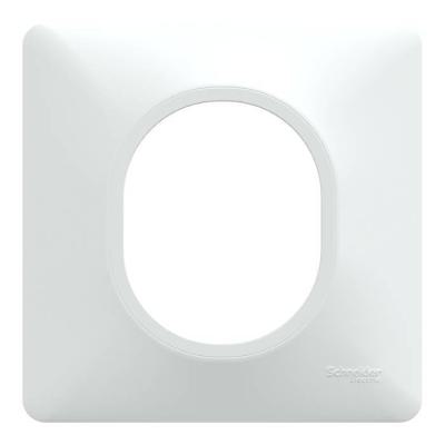  Plaque 1 poste Blanc 