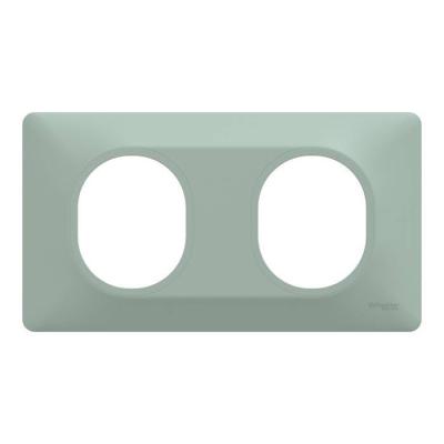  Plaque 2 post Hor 71 mm Sauge 