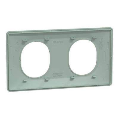  Plaque 2 post Hor 71 mm Sauge 