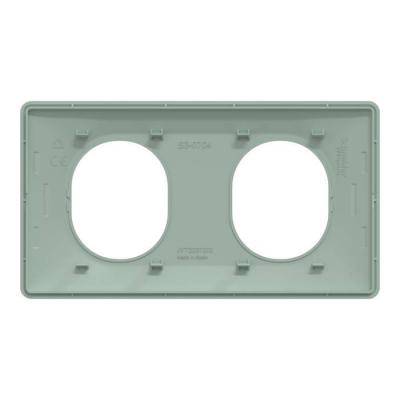 Plaque 2 post Hor 71 mm Sauge 